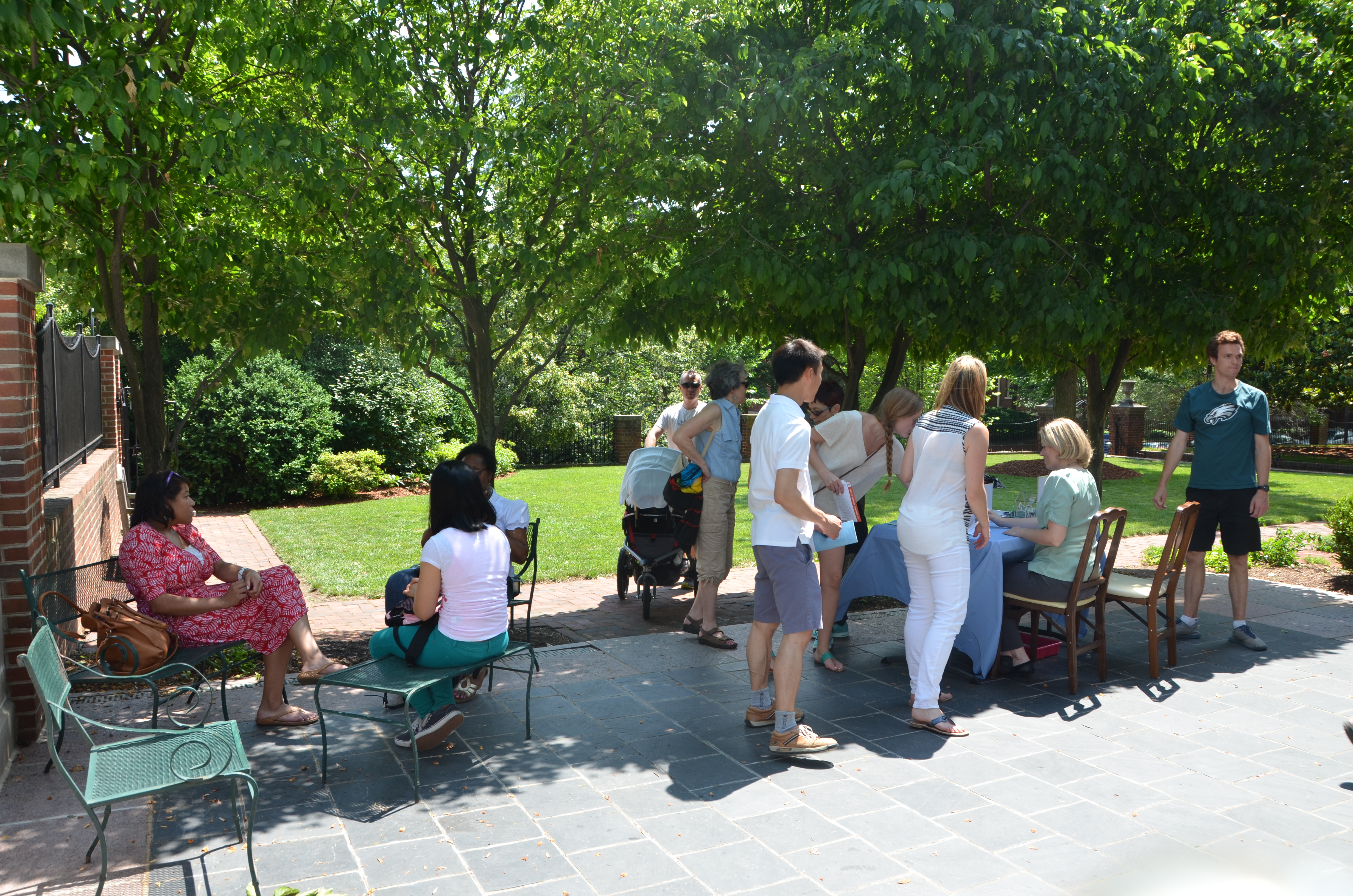 Visitors at Dumbarton House